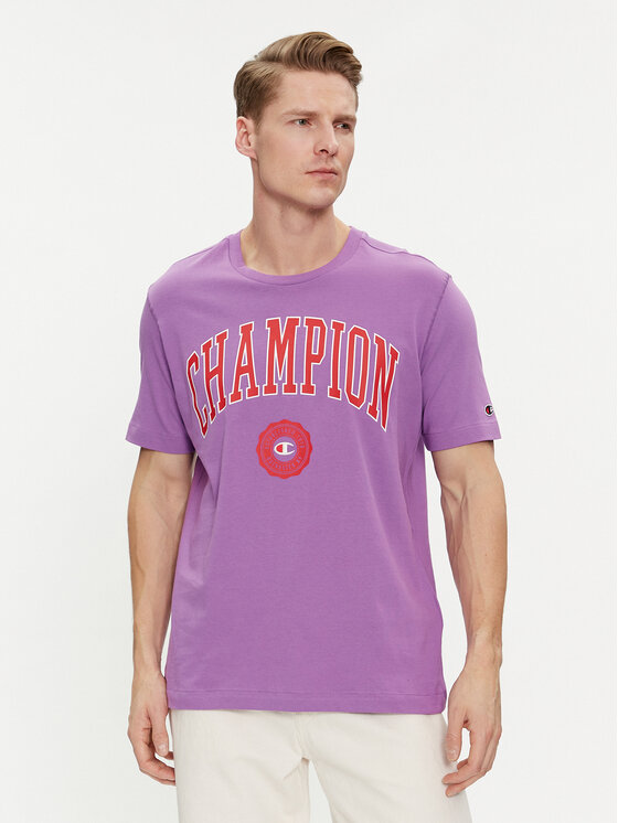 Champion Champion Футболка 219852 Фіолетовий Comfort Fit