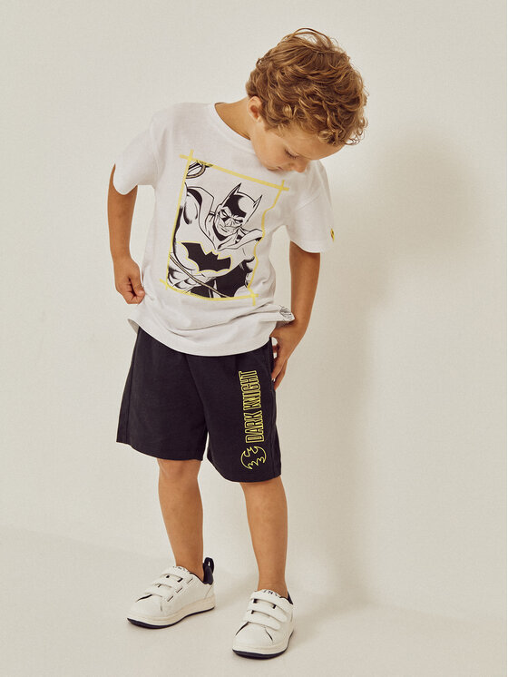 Zippy Zippy Marškinėlių ir šortų komplektas Batman ZKBAP0602 23001 Balta Regular Fit