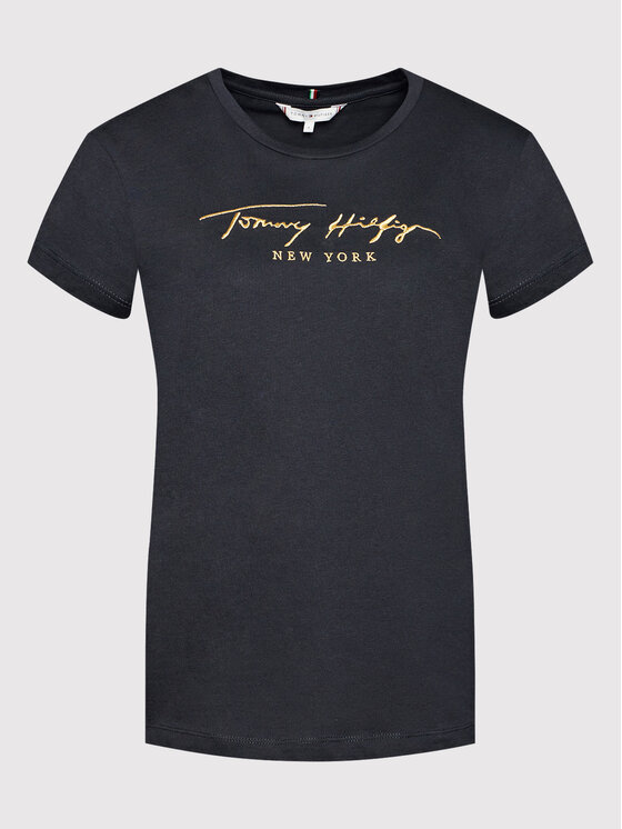 Tommy Hilfiger Футболка Lurex Emb C-Nk 