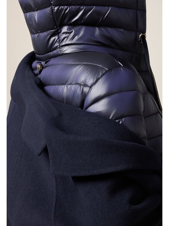 Oltre Oltre Cappotto 0068R000463N034 Blu Slim Fit