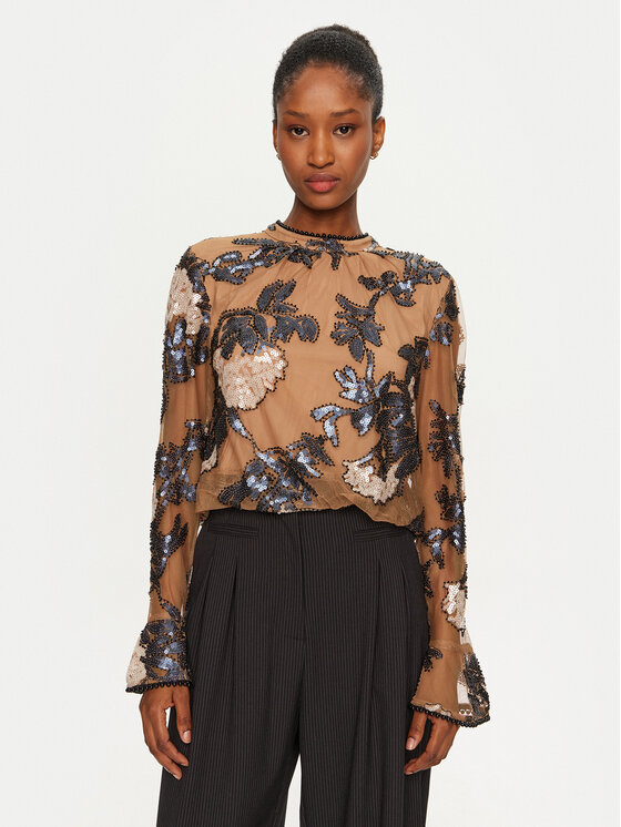 Munthe Munthe Блузка 244101124442 Коричневий Regular Fit