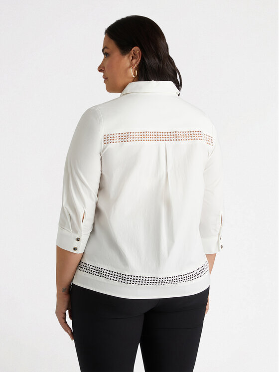 Fiorella Rubino Fiorella Rubino Koszula 5093L000150N011 Biały Boxy Fit