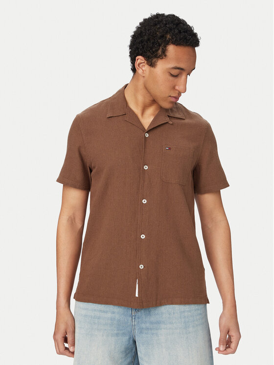 Tommy Jeans Tommy Jeans Camicia DM0DM23058 Marrone Regular Fit