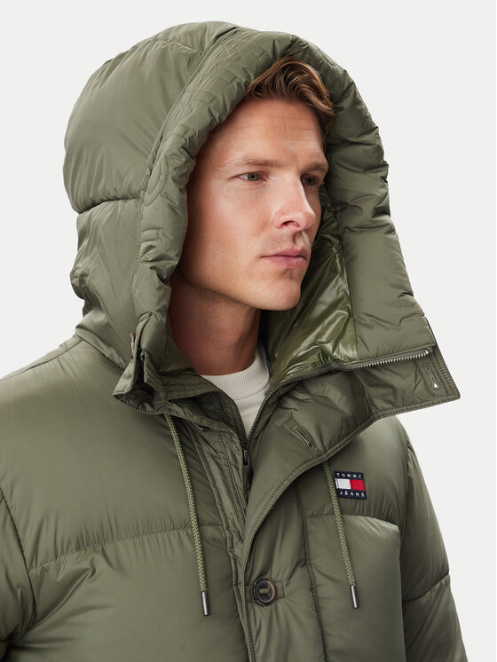 Tommy Jeans Tommy Jeans Μπουφάν χειμωνιάτικο DM0DM23730 Πράσινο Relaxed Fit