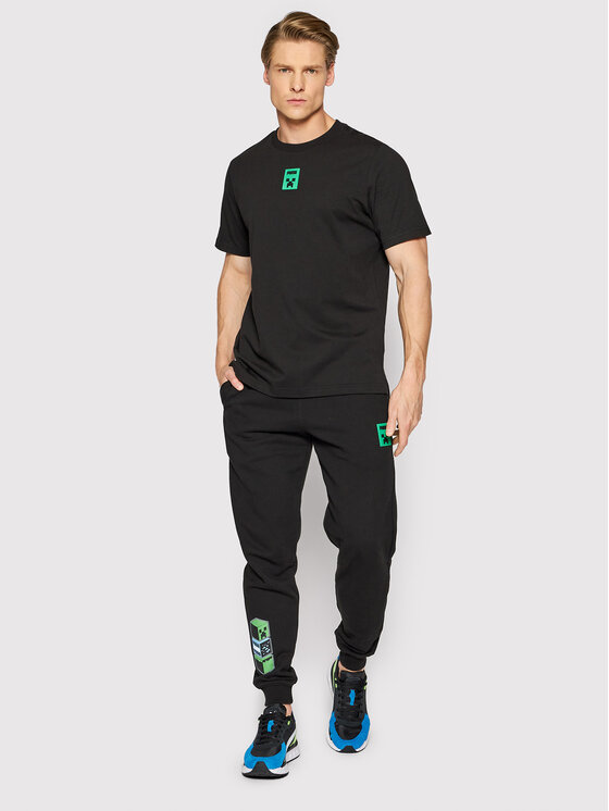 Puma Puma T-Shirt MINECRAFT Graphic 534374 Czarny Regular Fit