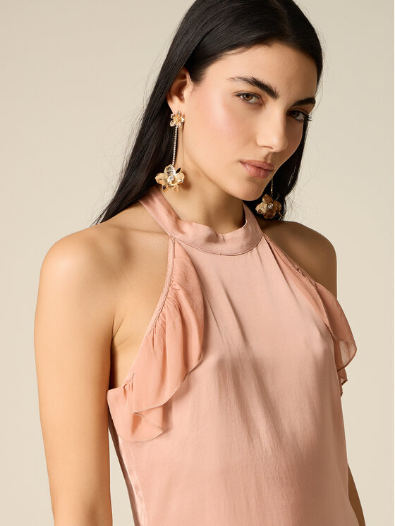 Oltre Oltre Vestito da giorno 700KR005185N007 Rosa Slim Fit