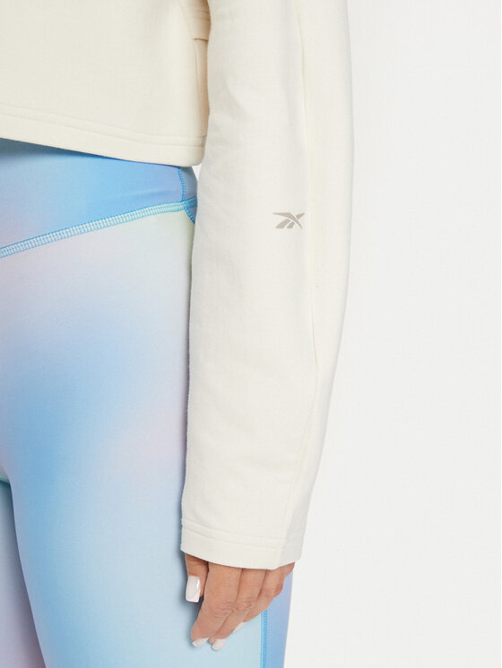 Reebok Reebok Majica dugih rukava Activ Coll Dreamblend Midlayer 100076297 Écru Relaxed Fit