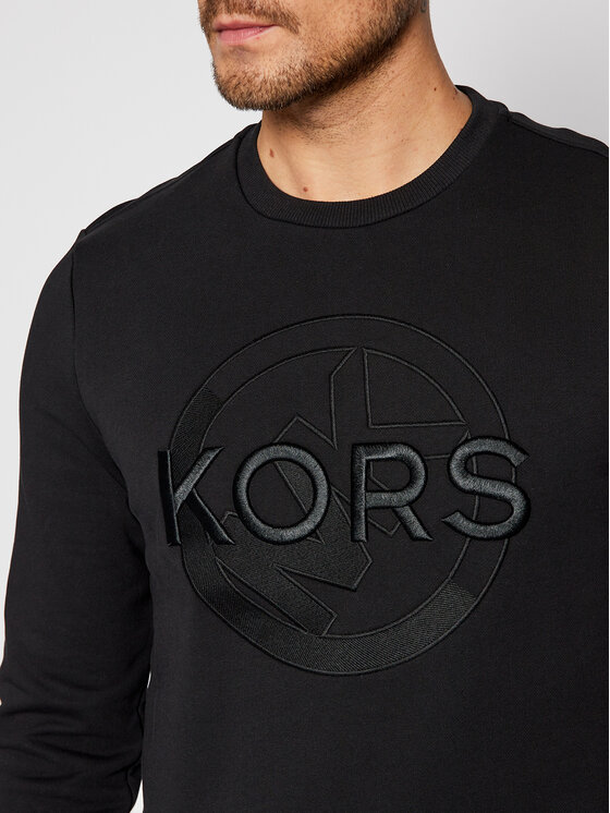MICHAEL Michael Kors MICHAEL Michael Kors Džemperis Embroidered Logo CF05JNR4NF Juoda Regular Fit