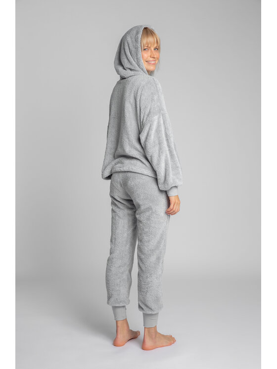 LaLupa LaLupa Bluza LA003 Srebrny Comfortable Fit