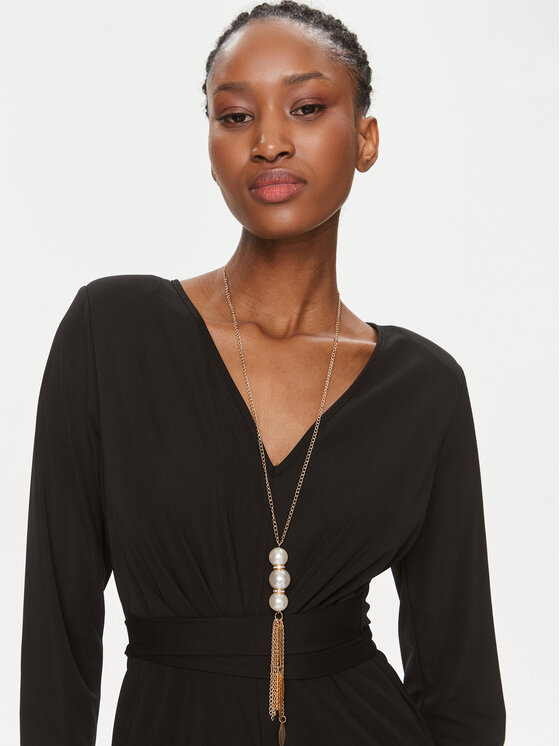 Rinascimento Rinascimento Salopetă CFC0019323002 Negru Regular Fit