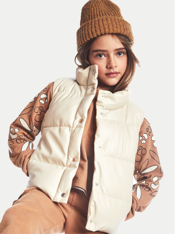 Mayoral Mayoral Vestă 7316 Bej Regular Fit