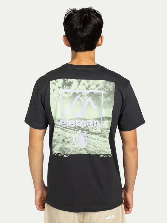 Element Element T-Shirt Open Hills ELYZT00580 Schwarz Regular Fit
