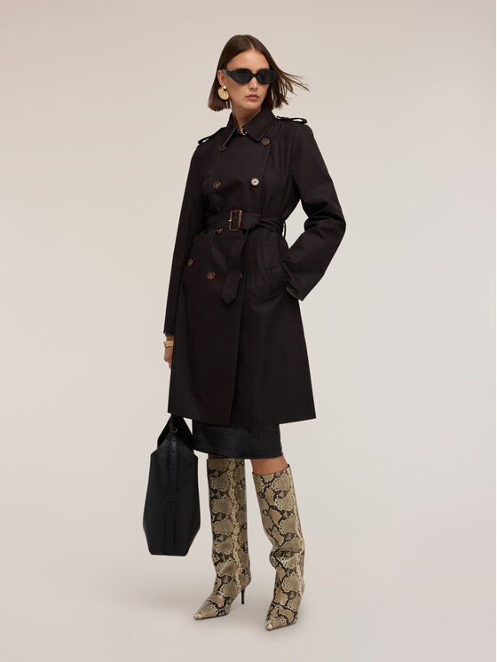 Motivi Motivi Cappotto invernale 0033Q000670N033 Nero A-Line Fit