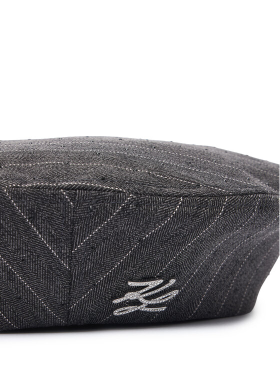 KARL LAGERFELD KARL LAGERFELD Baret B3W33025 Tmavě šedá