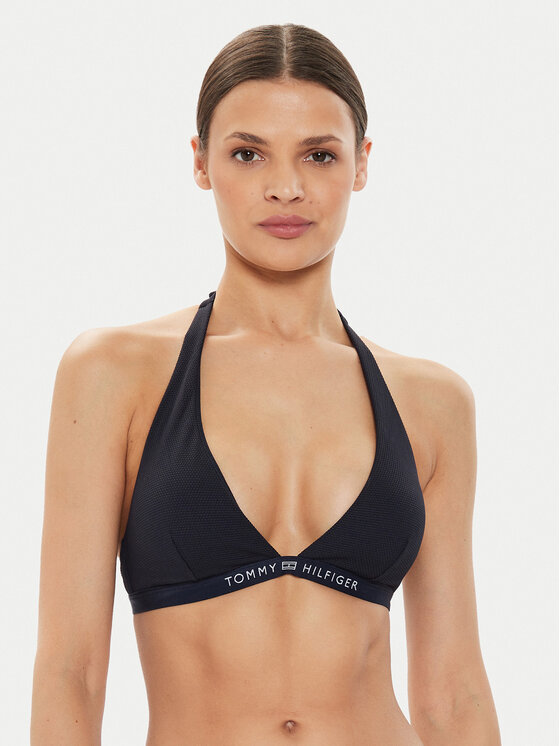 Női Bikini felső Tommy Hilfiger, Méret: S, Sötétkék, UW0UW05257