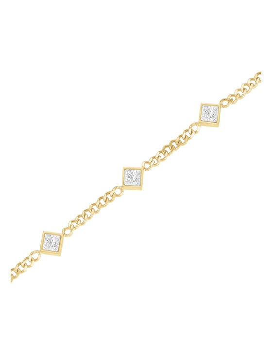 Rosefield Rosefield Bransoletka Playful Diamonds Złoty
