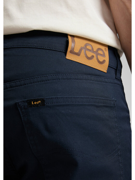 Lee Lee Spodnie materiałowe DAREN ZIP FLY Niebieski Straight Fit