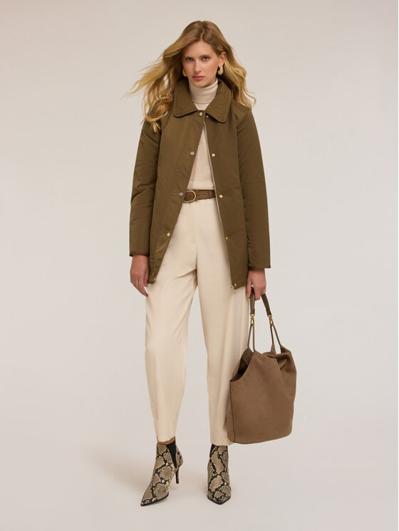 Motivi Motivi Giubbotto piumino F753Q000696N035 Verde Regular Fit