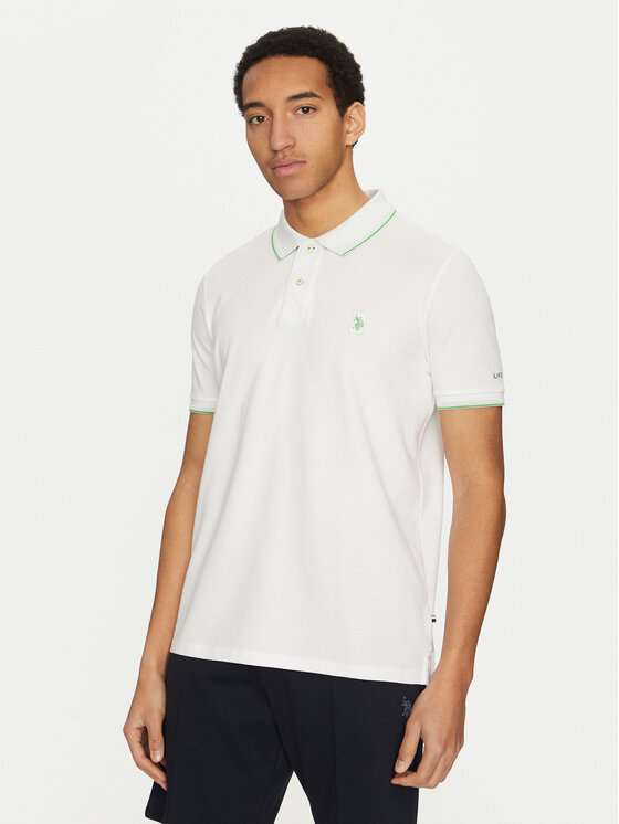 U.S. Polo Assn. U.S. Polo Assn. Polokošile MUP3508 Bílá Regular Fit