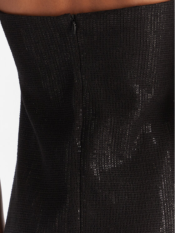 Eleh Eleh Sukienka wieczorowa EFW250295 Czarny Regular Fit