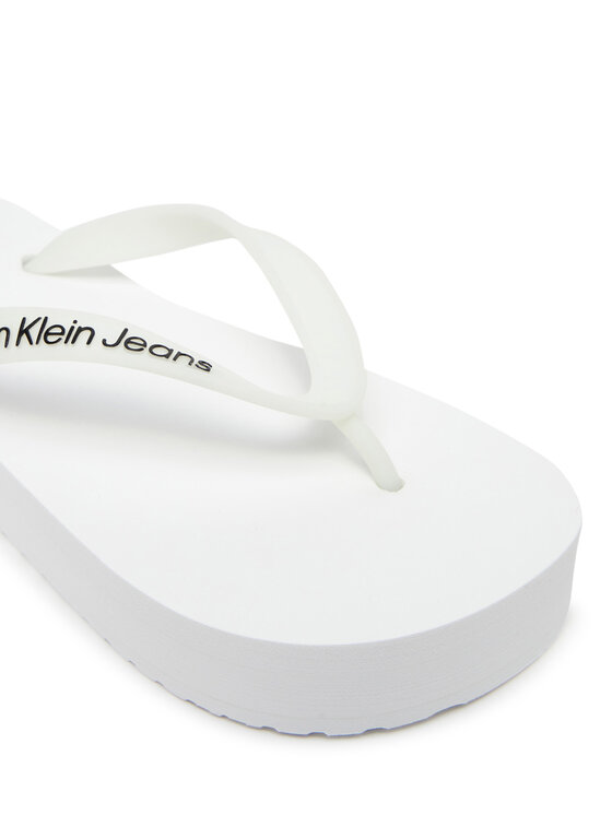 Calvin Klein Jeans Calvin Klein Jeans Flip flop Beach Sandal Flatform Tpu YW0YW01830 Alb