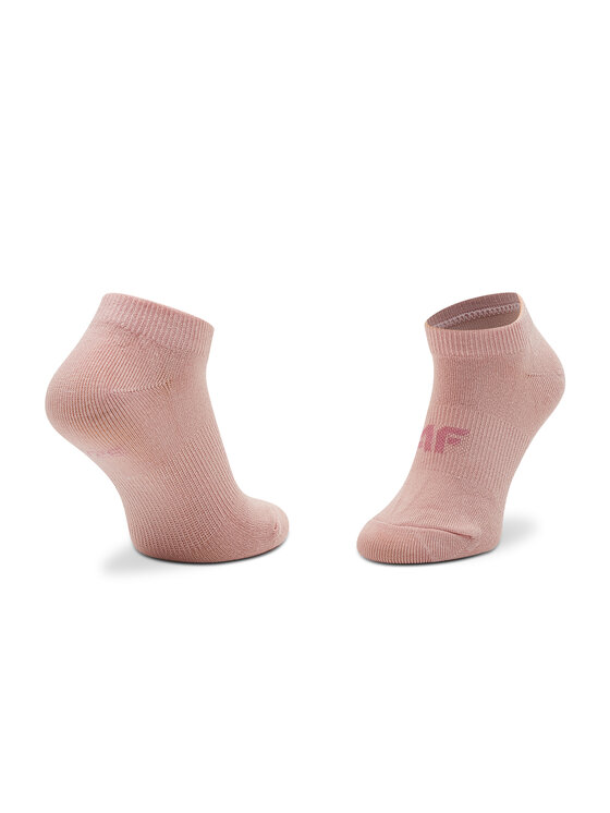 4F 4F Zestaw 3 par niskich skarpet unisex HJL22-JSOD003 Różowy