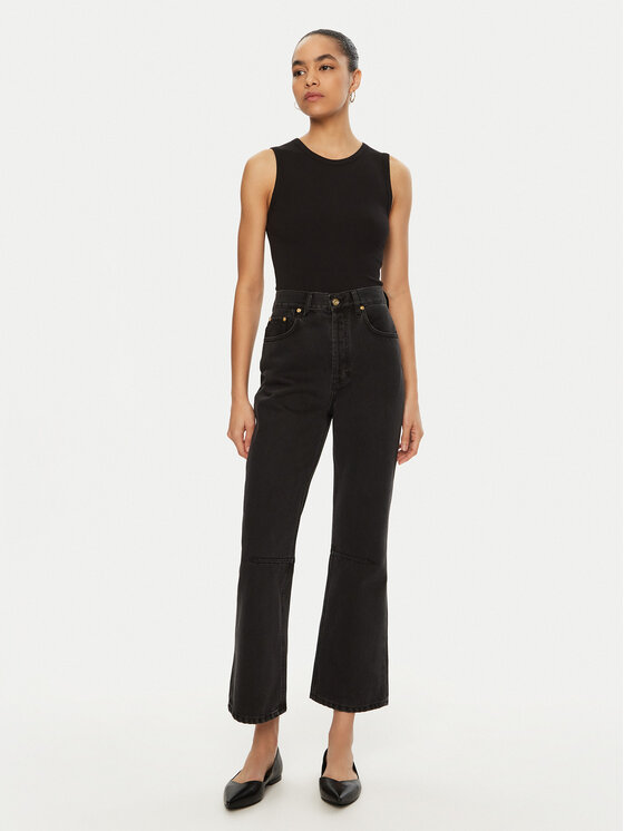 JACQUEMUS JACQUEMUS Jeansy 24E241DE035 Czarny Regular Fit