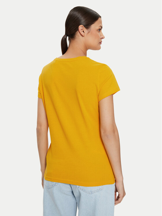 Mustang Mustang T-särk Loa 1015162 Kollane Slim Fit