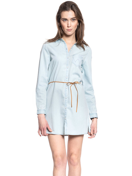 Wrangler Wrangler Vestito da giorno SHIRT DRESS Blu Regular Fit