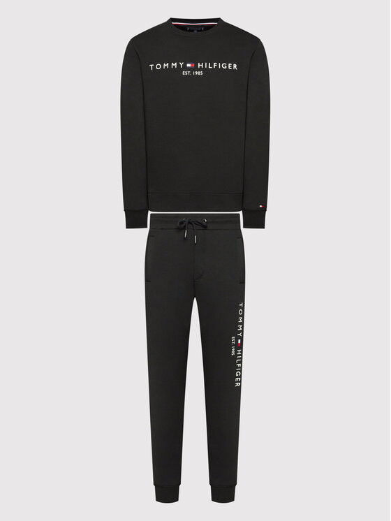 Tommy Hilfiger Tommy Hilfiger Treniņtērps Logo MW0MW24845 Melns Regular Fit