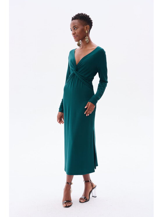 blue shadow blue shadow Sukienka codzienna Casy Zielony Regular Fit