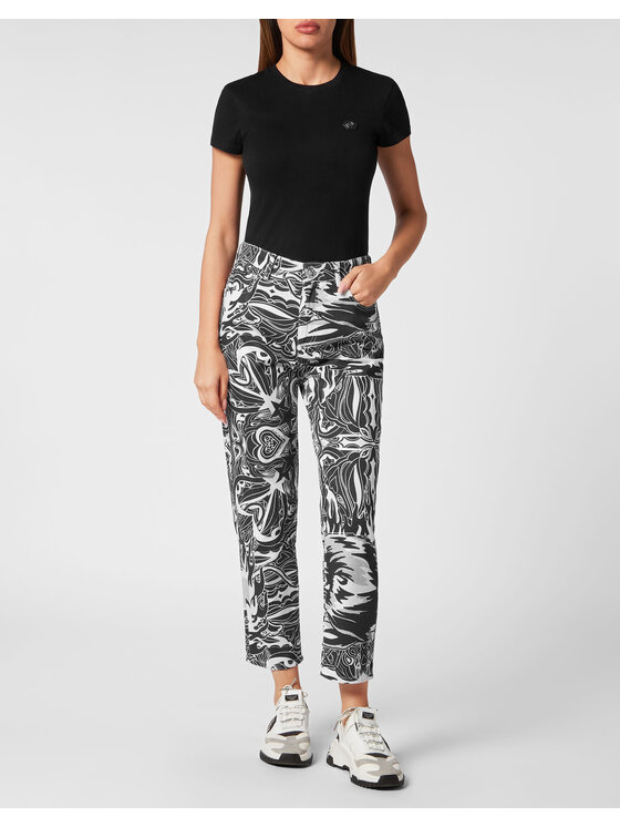 PHILIPP PLEIN PHILIPP PLEIN Jeansy 15351 Bílá