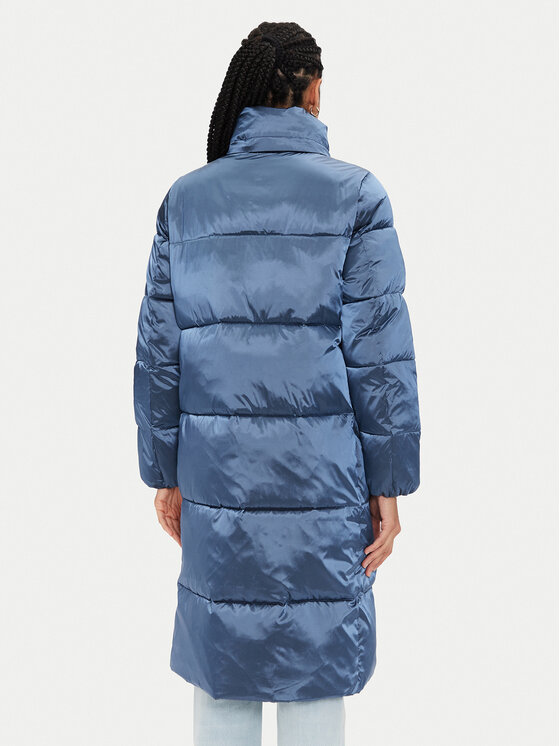 Calvin Klein Jeans Calvin Klein Jeans Μπουφάν χειμωνιάτικο Shiny Monologo J20J224617 Μπλε Regular Fit