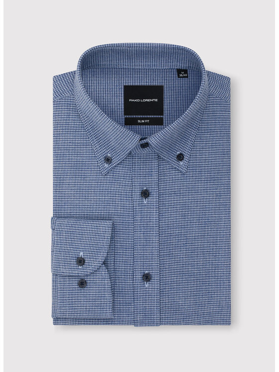 Pako Lorente Pako Lorente Koszula P25WF-1X-008 Granatowy Slim Fit
