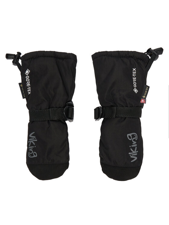 Viking Skihandschuhe - Kinderkleidung, Größe 3 Schwarz Nomadic GTX Kids 165/23/9336/0900
