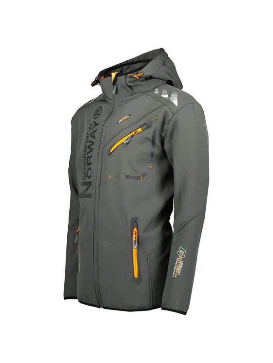 Geographical Norway Geographical Norway Kurtka softshell WY8027H/GN/Dark Grey / Orange Szary Regular Fit