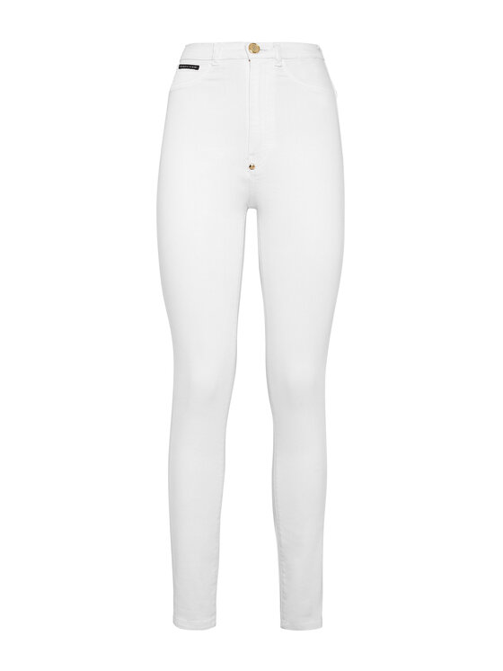 PHILIPP PLEIN PHILIPP PLEIN Jeansy 30435 Biały Slim Fit
