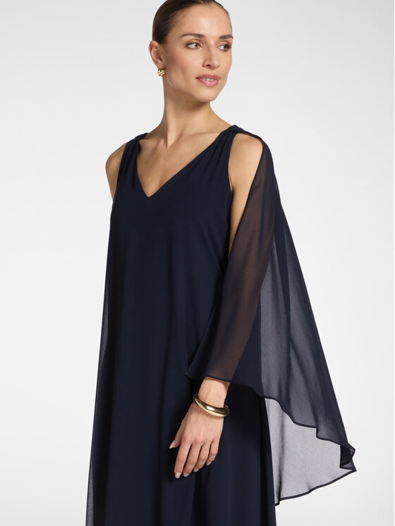 Elena Mirò Elena Mirò Sukienka wieczorowa 7072P100299N034 Niebieski A-Line Fit