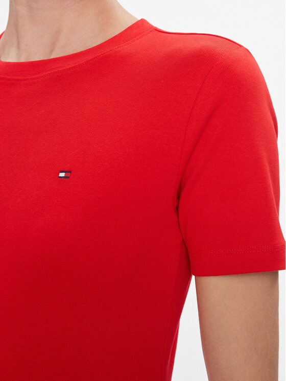 Tommy Hilfiger Tommy Hilfiger T-Shirt New Cody WW0WW40587 Rot Slim Fit