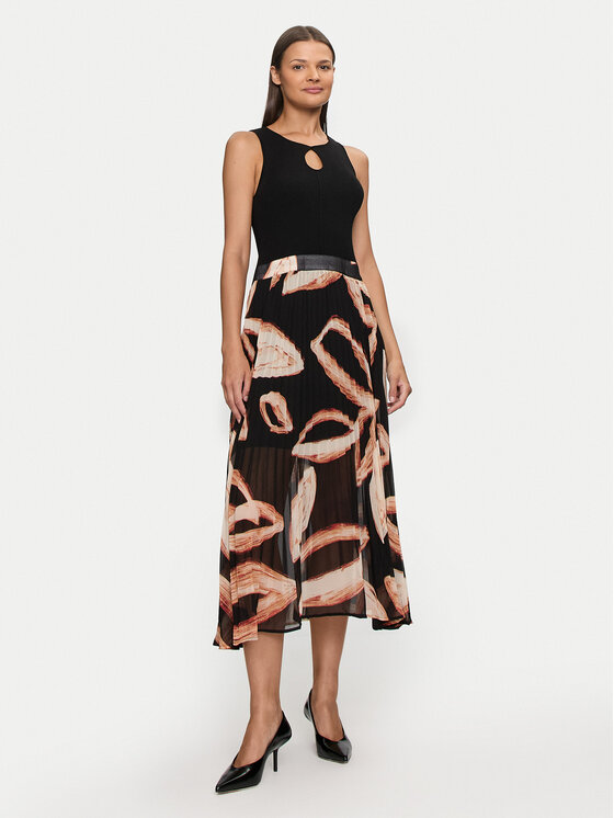 DKNY Rochie de zi P4EUBP76 Negru Regular Fit