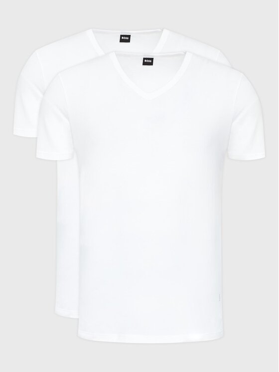 BOSS Boss 2-dílná sada T-shirts Modern 50475292 Bílá Slim Fit