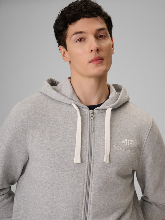 4F 4F Bluza PLAYER Szary jasny Regular Fit