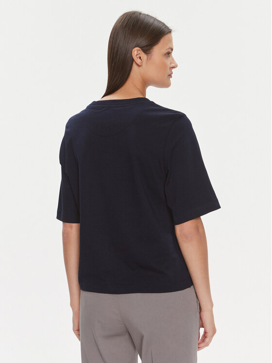 United Colors Of Benetton United Colors Of Benetton Marškinėliai 3BL0E17G5 Tamsiai mėlyna Boxy Fit