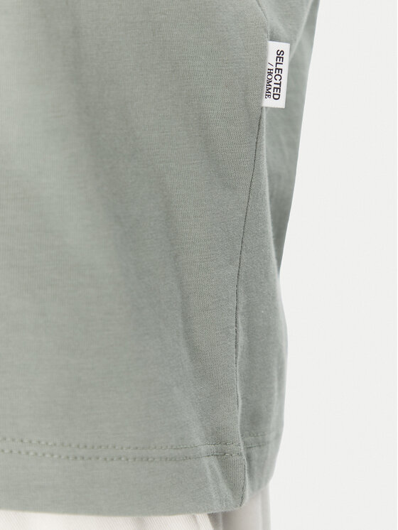 Selected Homme Selected Homme T-shirt Aspen 16087842 Verde Regular Fit