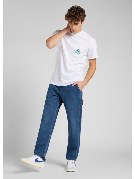 Lee Lee T-shirt BEST CHOICE TEE Bianco Regular Fit