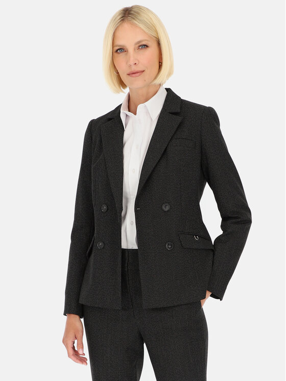 Potis & Verso Potis & Verso Marynarka Kera Czarny Slim Fit