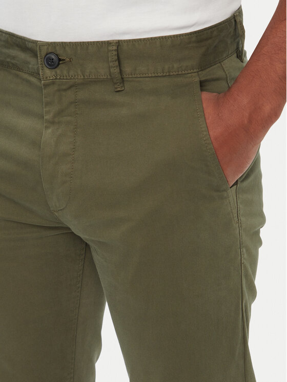 BOSS BOSS Чино панталони Chino_slim 50510933 Зелен Regular Fit