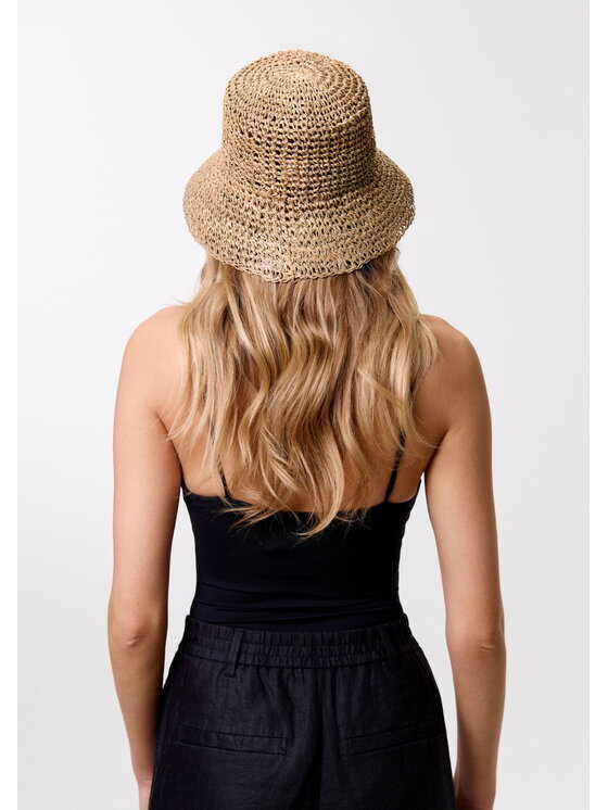 Leshka Leshka Kapelusz Bucket Hat Beżowy