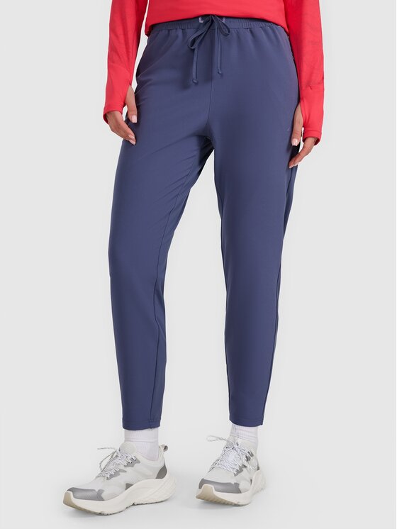 4F 4F Spodnie damskie 4FWAW25TFTRF0931-32S Niebieski Regular Fit