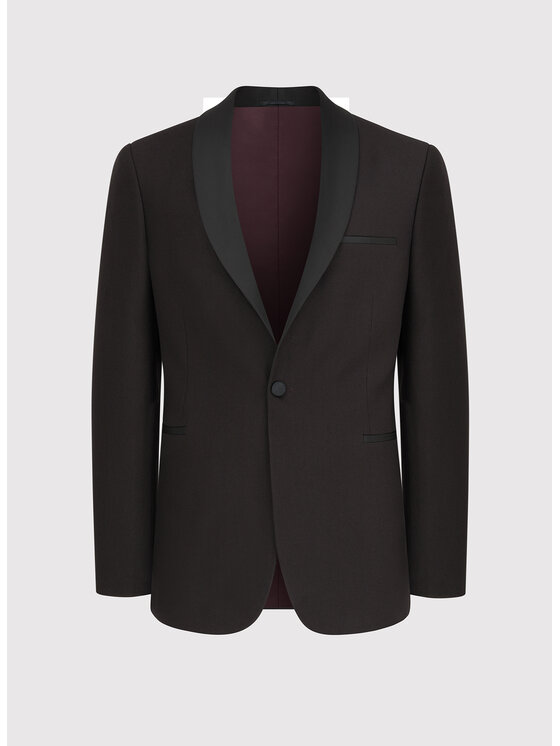 Pako Lorente Pako Lorente Marynarka P24SF-3S-005 Bordowy Slim Fit